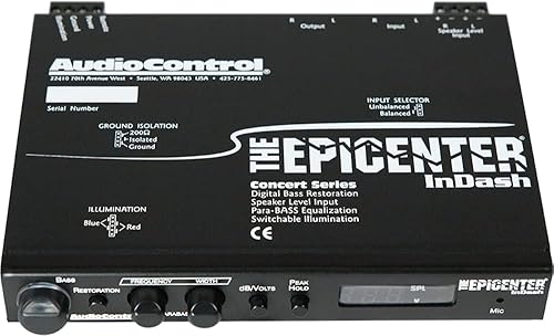 AudioControl EPICENTER-INDASH - Maximizador de graves y procesador de restauración