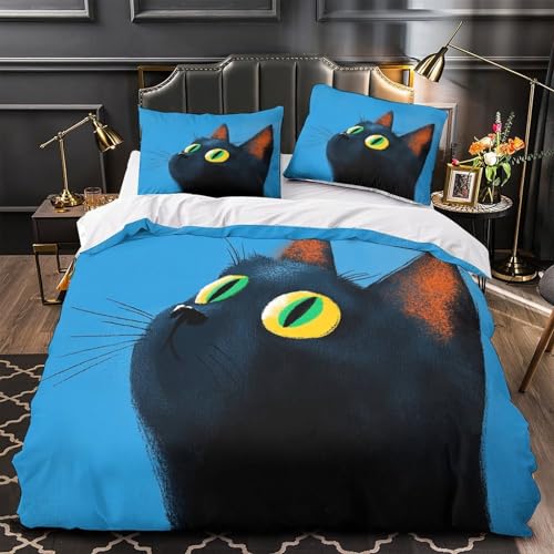 Parure de lit 3D fermeture éclair housse de couette microfibre douce sans pli - 2