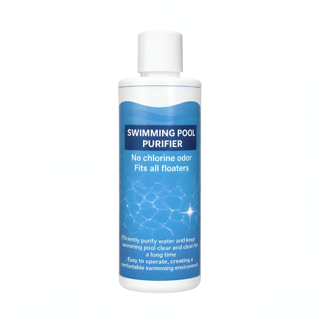 Swimming Pool Purifier Liquid for Clear Pool Water - 100ml | Easy to Use Pool Cleaning Solution | Suitable for Pool Floaters | Fresh Water Care Formula | Long Lasting Pool Maintenance Liquid