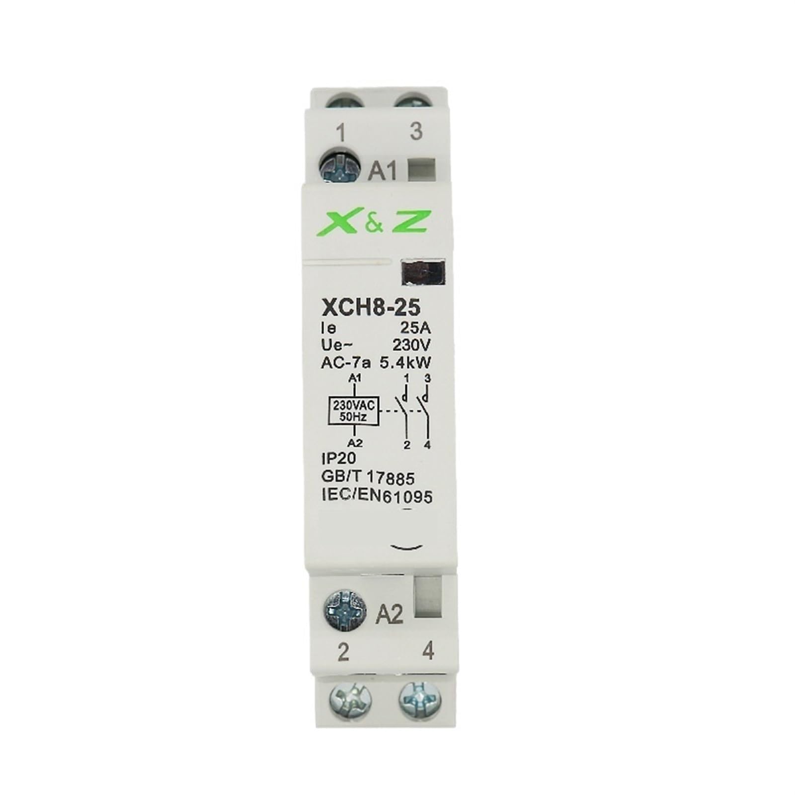 1 Uds 2P 16A/20A/25A Ac Din Rail hogar Contactor Modular interruptor de Control 220V/230V 50/60HZ 1NO 1NC 2NO 2NC(16A 2NC)