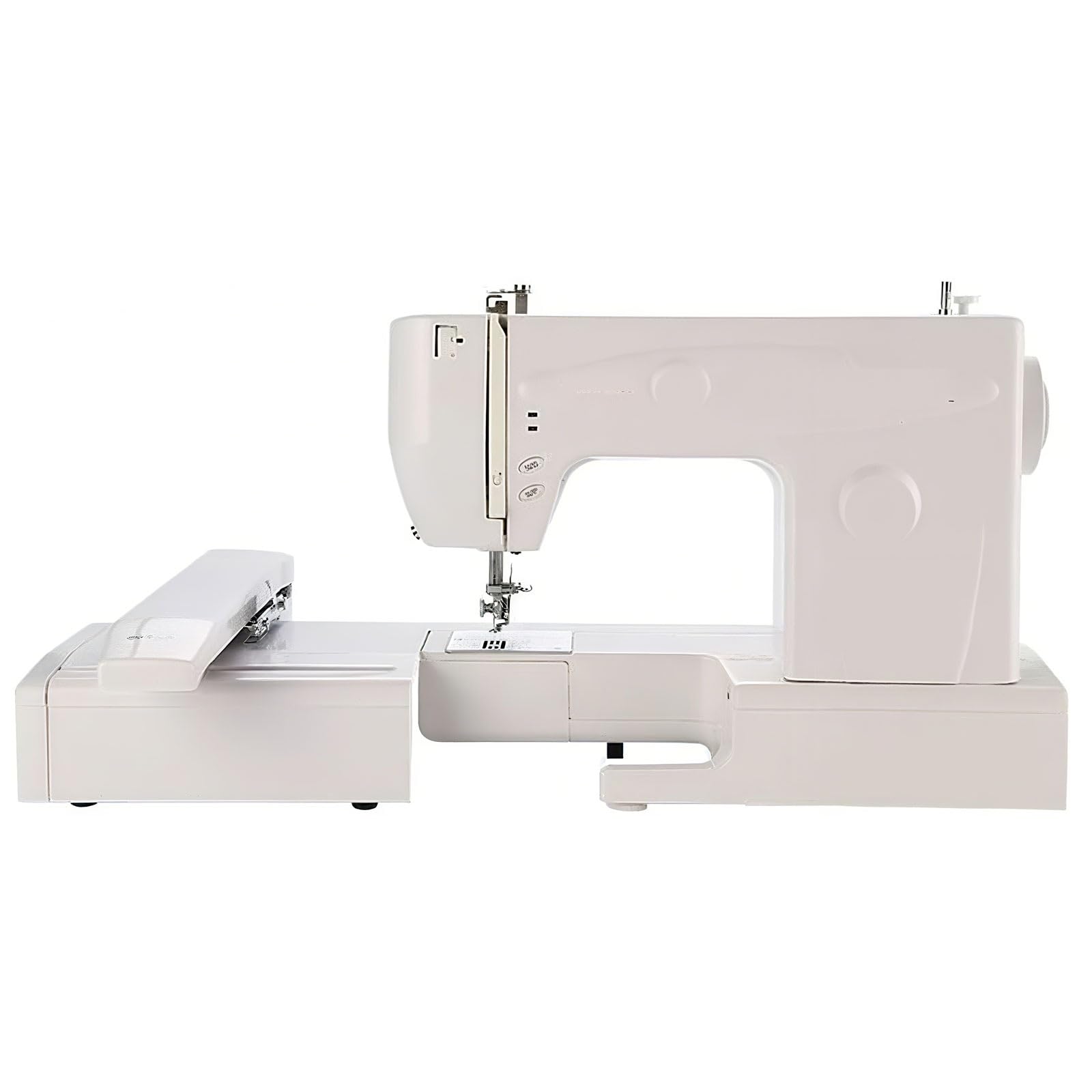 Macchina da ricamo con 500 punti/min, luce LED, piccola macchina da cucire automatica per ricamo t-shirt e cappello, telaio grande 24 x 13,5 cm, telaio piccolo 10 x 12 cm