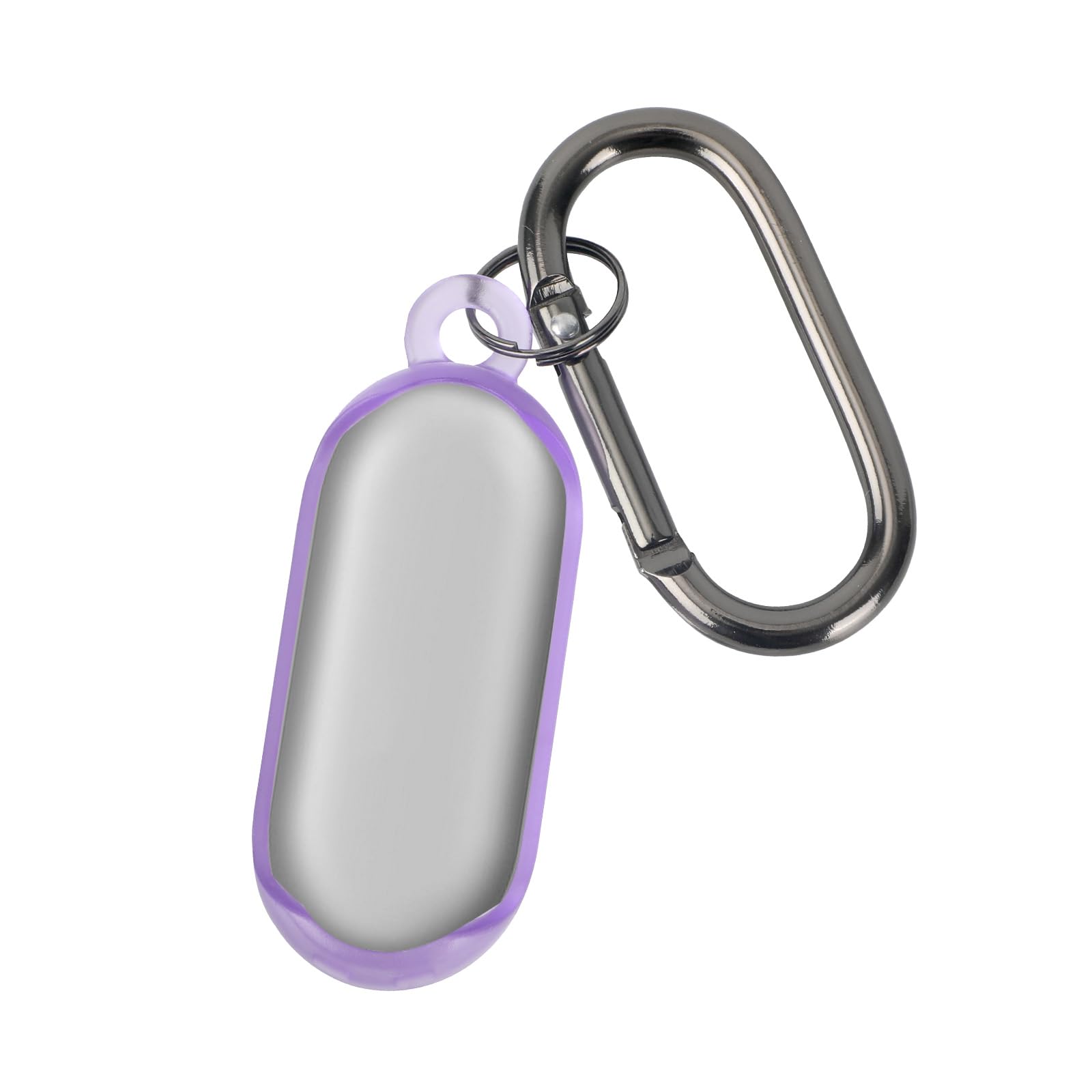 Coque PLAUD NotePin Enregistreur Vocal AI, Étui TPU Souple Protection Portable avec Porte-Clés et Mousqueton (Violet)