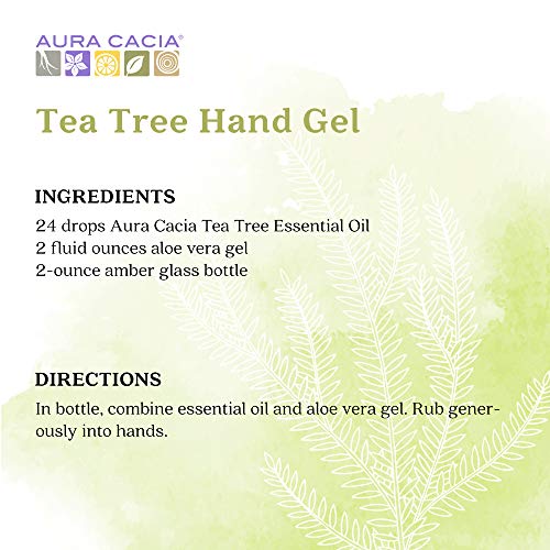 Aura Cacia 100% Pure Tea Tree Essential Oil | Gc/Ms Tested For Purity | 60 Ml (2 Fl. Oz.) | Melaleuca Alternifolia #TOP5