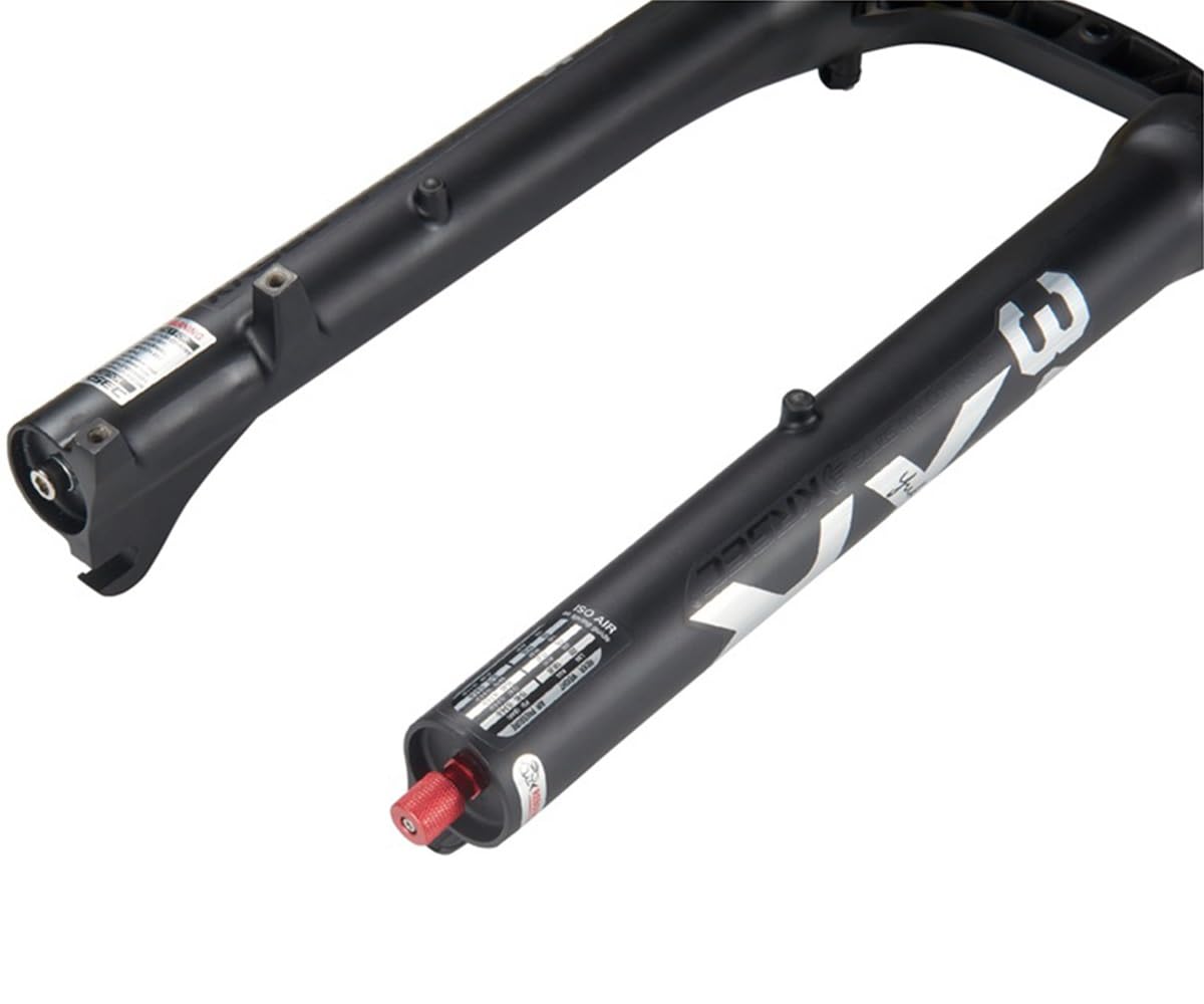 FukkeR Mountain Bike Fat Bike Horquilla Suspensión 26 Pulgadas Horquillas Delantera Bicicleta De Nieve Tubo Recto 28.6mm QR 9MM Recorrido 120mm Ajuste De Rebote