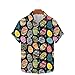 Men's Easter Button Down Shirt Funny Easter Eggs Print Short Sleeve Hawaiian Bowling Shirts Mens Easter Day T Shirts Easter Shirt for Men