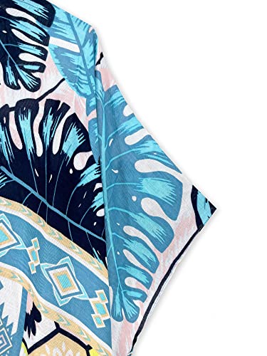 Image of Spicy Sandia Kimonos for Women Floral Beach Cover Up Loose Swimsuit Bathing Suit Coverup Cardigan for Summer Swimwear