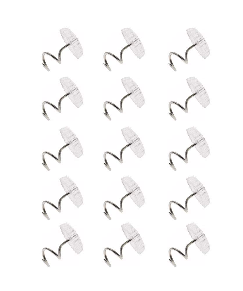 30 Pcs Twist Pins Upholstery Clear Heads Slip Cover Fasteners (15 pcs)