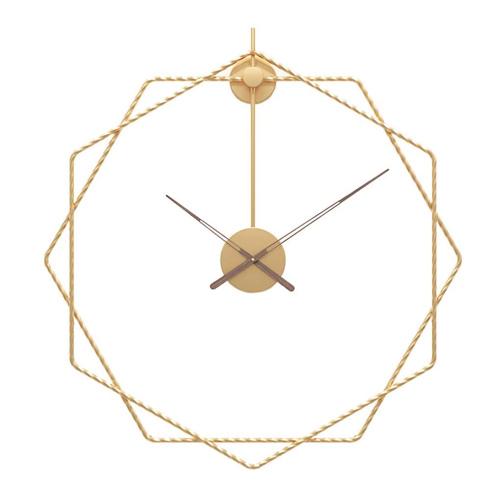 Horloge murale vintage ronde métal moderne pour salon chambre cuisine décoration intérieure