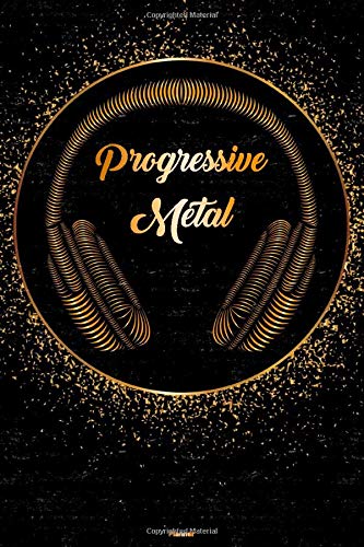 Progressive Metal Planner: Progressive Metal Golden Headphones Music Calendar 2020 - 6 x 9 inch 120 pages gift