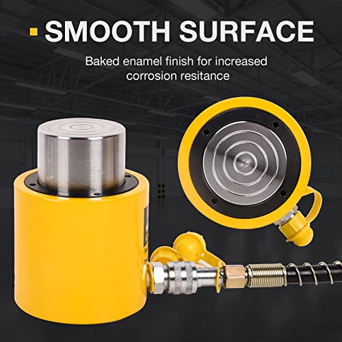 Image of 50T Hydraulic Cylinder Jack Ram 2 inch(50mm) Stroke Solid Single Acting Hydraulic Ram Cylinder Jack Hydraulic Lifting Cylinders, RSC-501(50T 2Inch)