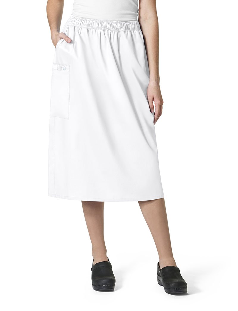 WonderWink Women's Plus-Size Wonderwork Plus Pull-on Cargo Scrub Skirt