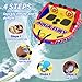 MewVeer Towable Tubes for Boating, 1-2 Riders Towables Inflatable Boat Tube for Boat Tubing, Towables Rider Deck with Full Nylon Cover for Water Sports
