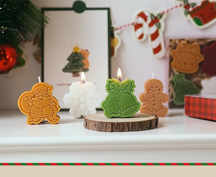 Candela invernale di Natale con renna, candela profumata alce, idea regalo candela festosa, regalo di Natale per lei, decorazioni per la tavola di Natale, regalo per le donne - Italia