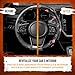 Naruto Shippuden Car Steering Wheel Cover, 15 Inch Anime Steering Wheel Cover, Cushioned Soft Comfortable Cover Anime Car Accessories for Men Women, Akatsuki