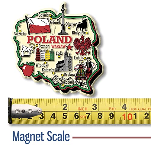 Imán Decorativo País Polonia Classic Magnets miniatura 2