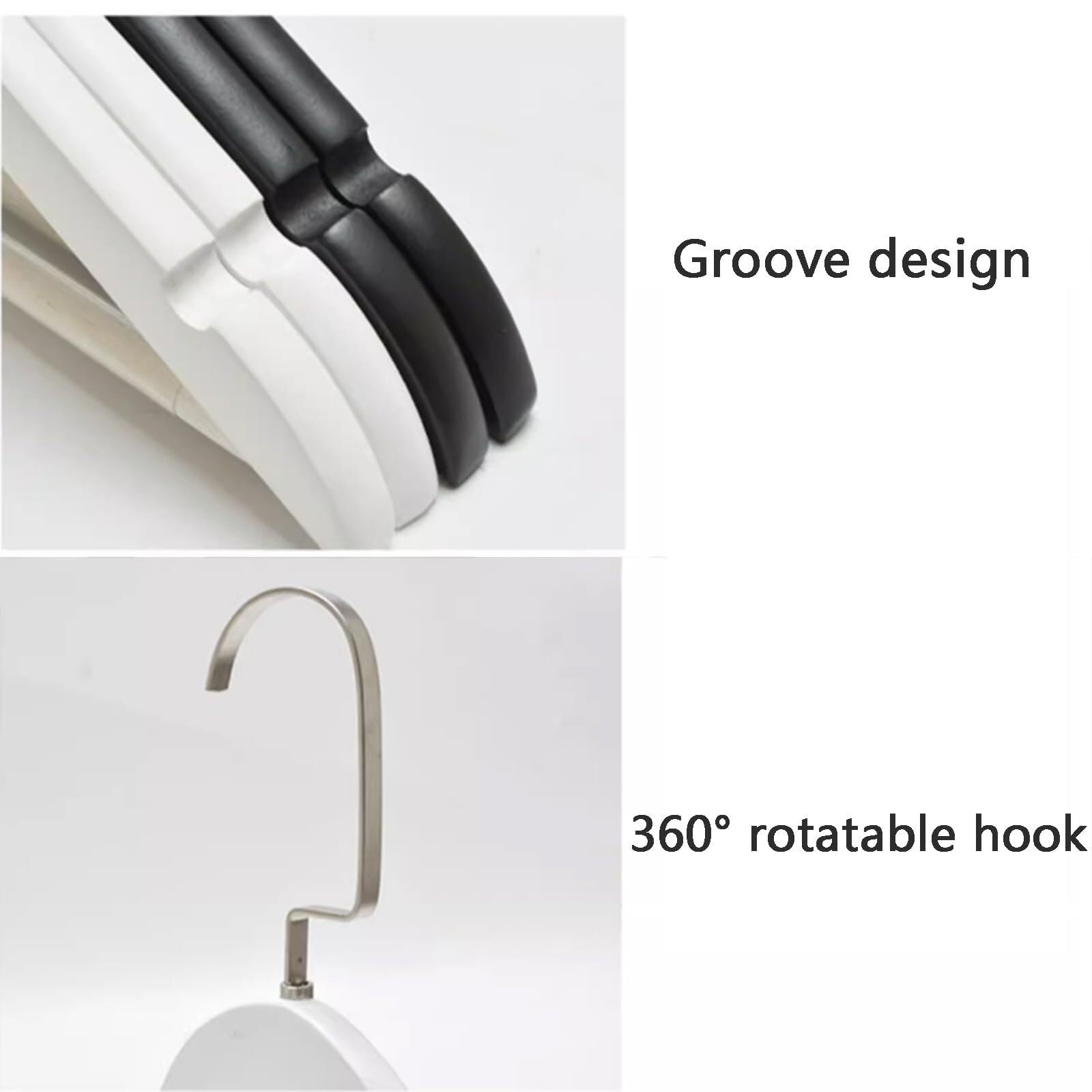 Paquete de 5 perchas de madera natural para armario, perchas de madera para camisas, trajes de novia, resistentes, rústicos