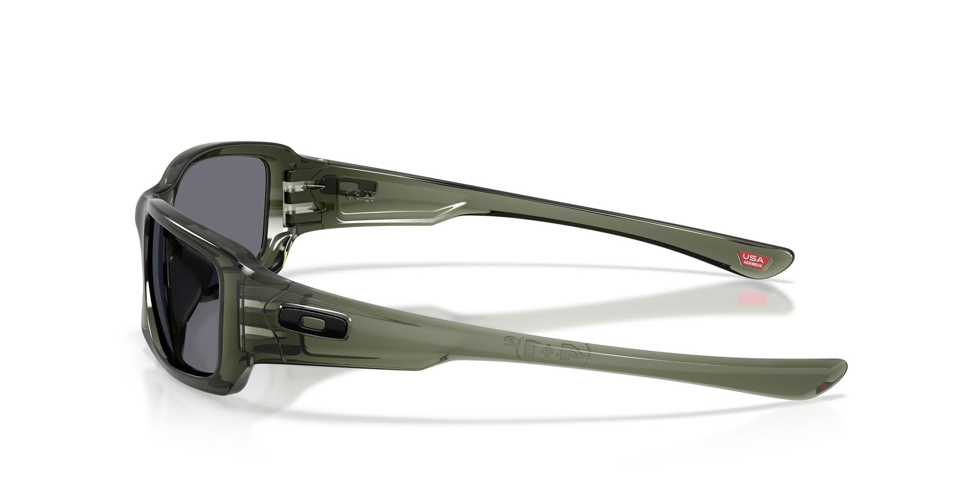 Oakley Męskie prostokątne okulary przeciwsłoneczne OO9238 Fives Square, Atrament oliwkowy/szary, 54 mm