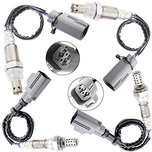 Guniang 4x Oxygen O2 Sensor 1 & 2 for Land Rover 2006 2007 2008 2009 Range Rover; 2005-2006 LR3; 2006 Range Rover Sport 4.0L/4.2L/4.4L Upper + Lower