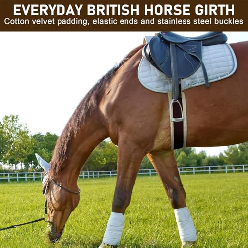 Western Cinch para cavalos,Cilhas inglesas para cavalos - Cinch de cavalo de lã com circunferência i