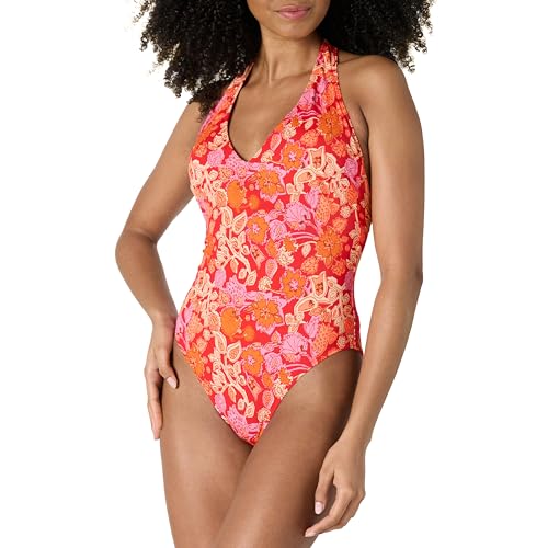 Costume con Scollo allAmericana Ross Brillante Multi Folk Floral 46 donna da bagno intero