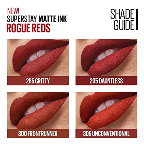 Image of Maybelline New York Liquid Matte Lipstick, Long Lasting, 16hr Wear, Superstay Matte Ink, 305 Unconventional, 5 ml