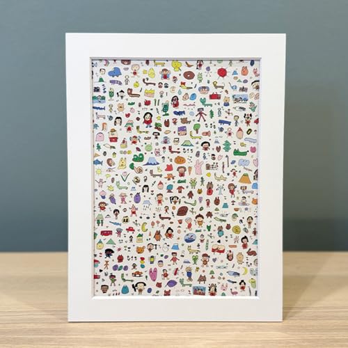 [障がい者支援]金太郎アート[ A4ペーパーフレーム ] 金太郎 絵 エイブルアート