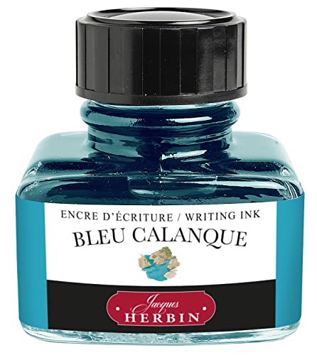 J.Herbin 13014T - Bote de tinta (30 ml, para pluma estilográfica), color azul turquesa