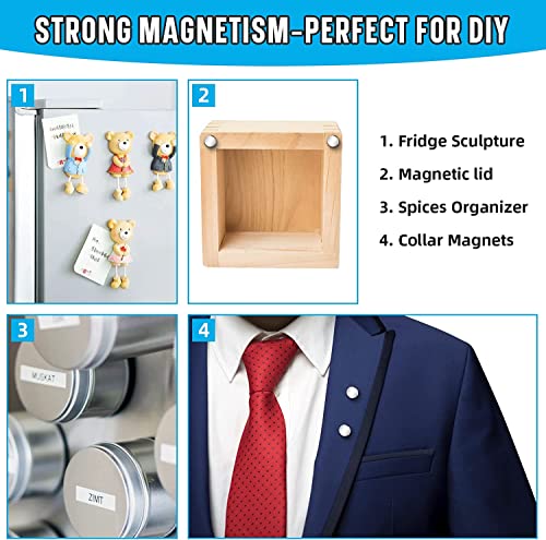 FINDMAG Magnete Klein, 50 Stück 6 mm x 2 mm Neodym Magnete Extra Stark, Magnet Rund, Magneten Starker Halt, Magnet für Pinnwand, Handwerk, Zuhause, Büro