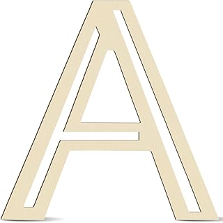 Large Wooden Letters 14 inch for Wall Decor Crafts Big Wood Letter A 1/5 Inch Thick Unfinished Alphabet Cutouts Paintable Letters for DIY Wreath Home Party Wedding Baby Nursery Decorations (A)