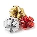 Hallmark Signature Holiday Assorted Bow Bundle, Red, Silver, Gold (3 small pull bows)
