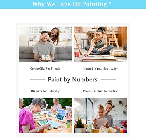 Bogviap Skull Paint By Numbers For Adults Beginner,Scary Jack Skull Paint By Number 2 Pack,Perfect For Home Wall Decoration 16X20 Inch #TOP6