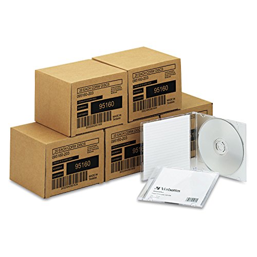 Verbatim CD-RW 700MB 4 X DataLifePlus Silber Inkjet Printable 1-Pack Slim Case