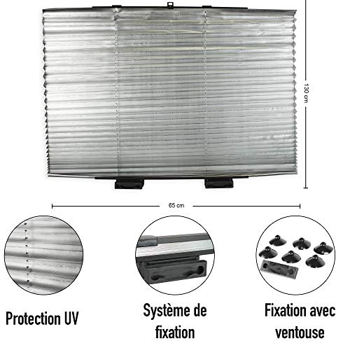 Parasole argentato per auto a fisarmonica