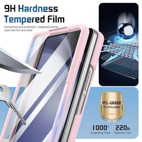 Coque Samsung Z Fold5 rose avec dragonne et béquille de protection - 6