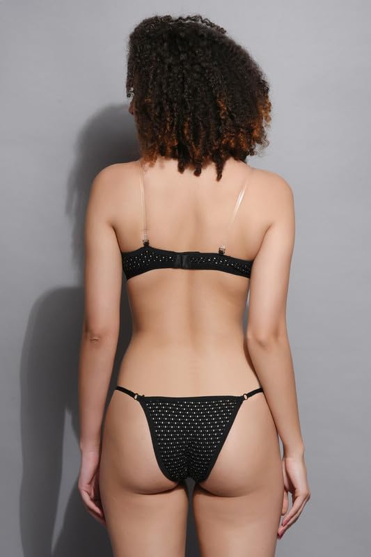 Image of Love Maker Soft Cotton Jaquard Bra Panty Set for Women|Lingerie Set