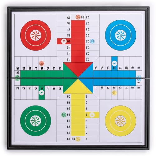 Yellow Mountain Imports UB-LU002-A Ludo Magnetic Folding Travel Board Game Set thumb #1