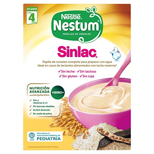 Nestlé Papillas SINLAC - Cereales para bebé - 250 g