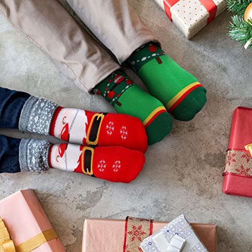 Toyvian Meias de Natal, 12 pares de meias de algodão com contagem regressiva de Natal e calendário d