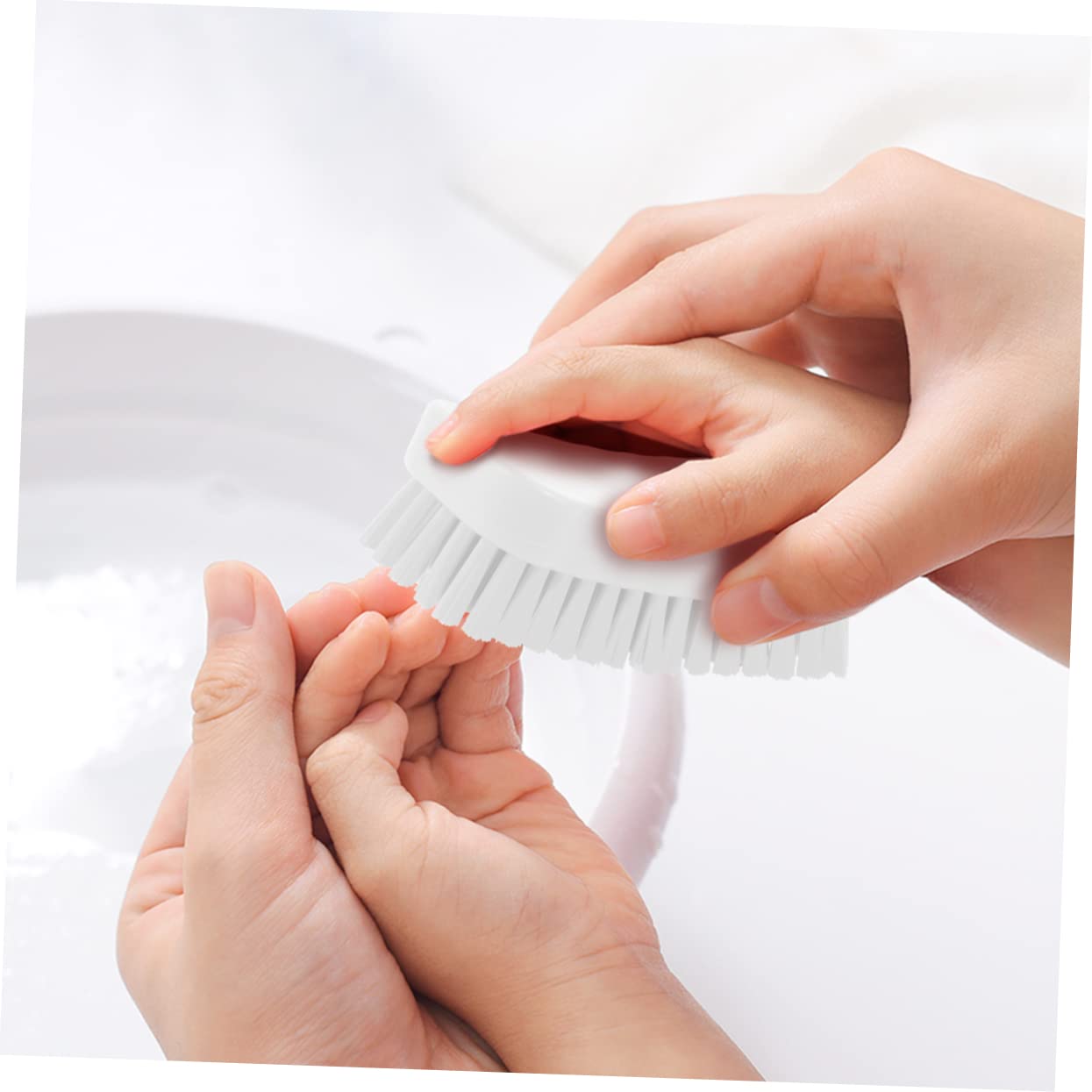 Beavorty 3pezzi Spazzola Per Unghie Setole Morbide Utensile Per La Pulizia Di Mani Piedi e Unghie Facile Da Usare e Portatile Perfetta Per Cucina e Bagno