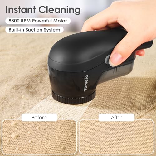 Yomeie BWG-507 Fabric Shaver, Rechargeable Sweater Shaver, Lint Shaver With 6-Leaf Blades, Electric Lint Remover thumb #3