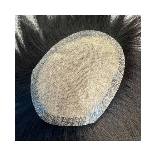 Postiche cheveux humains homme avec base en soie de qualité