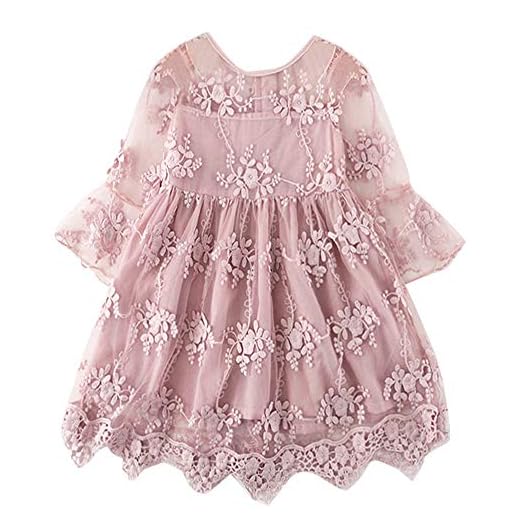 Allence Kleinkind Kinder Mädchen Sommer Kleidung Baby Mädchen Outfits Blumen Kurze Ärmel Muster Shirt Top Shorts Set Kleidung für 3-8 Jahre 8 TTYAOVO Blumenmädchen Kleid Mädchen Spitze Prinzessin Party Pageant Tüll Vintage Kleid Größe (140) 6-7 Jahre 423 Rosa
