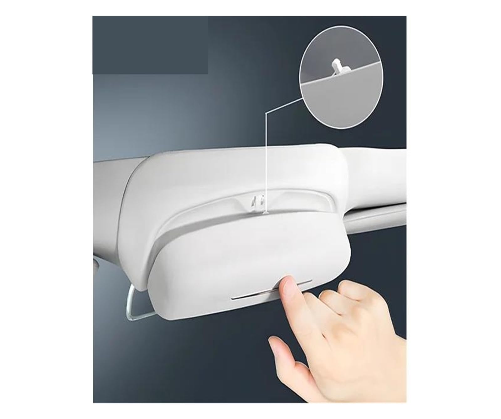 Soporte Gafas Coche para Tiggo 9 para Jaecoo para J8 2023-IN Gafas Magnéticas Soporte Caja Caja Interior De Coche Techo Solar Gafas De Sol Clip Clip Gafas Parasol(2)