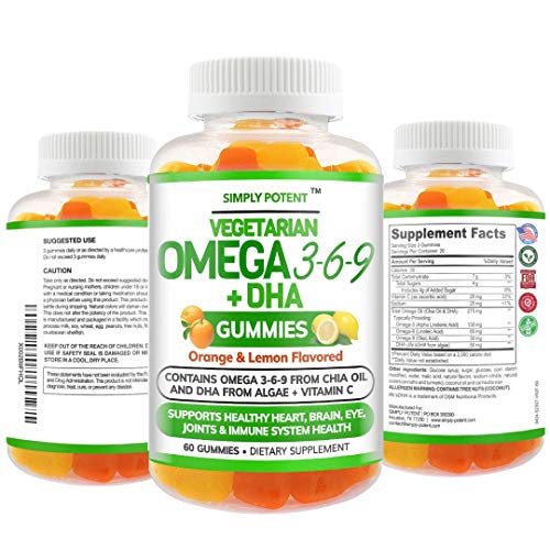 Omega 3 Fish Oil Gummies No Fish No Krill Burpless Vegetarian Omega DHA