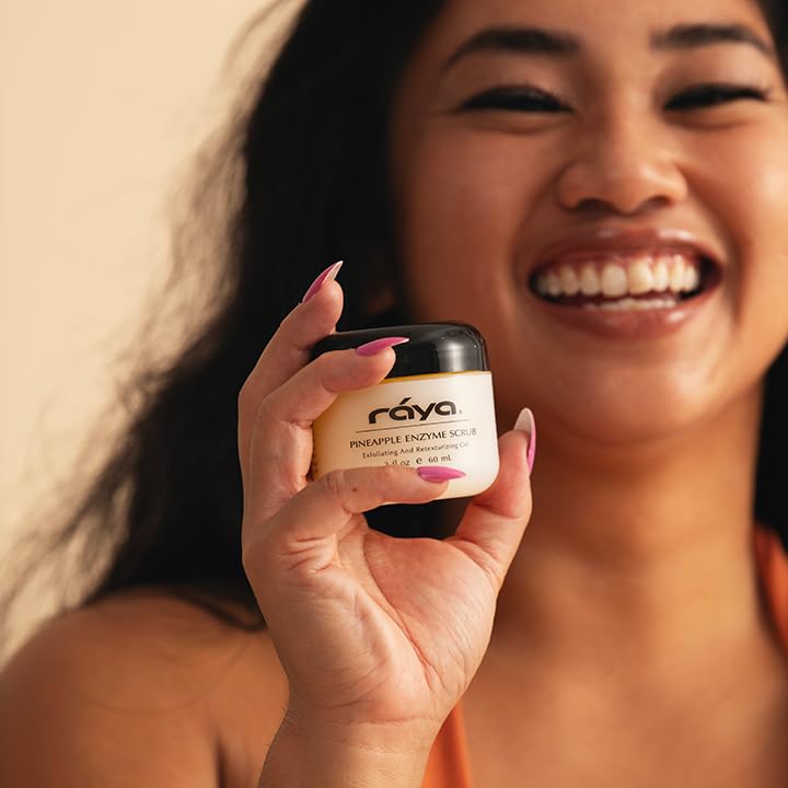 RAYA Pineapple Enzyme Facial Scrub (120) | Exfoliating and Refining Facial Scrub for Combination Skin | Creates a Glowing Complexion | Made with Pineapple Enzymes and Jojoba Beads - Image 3
