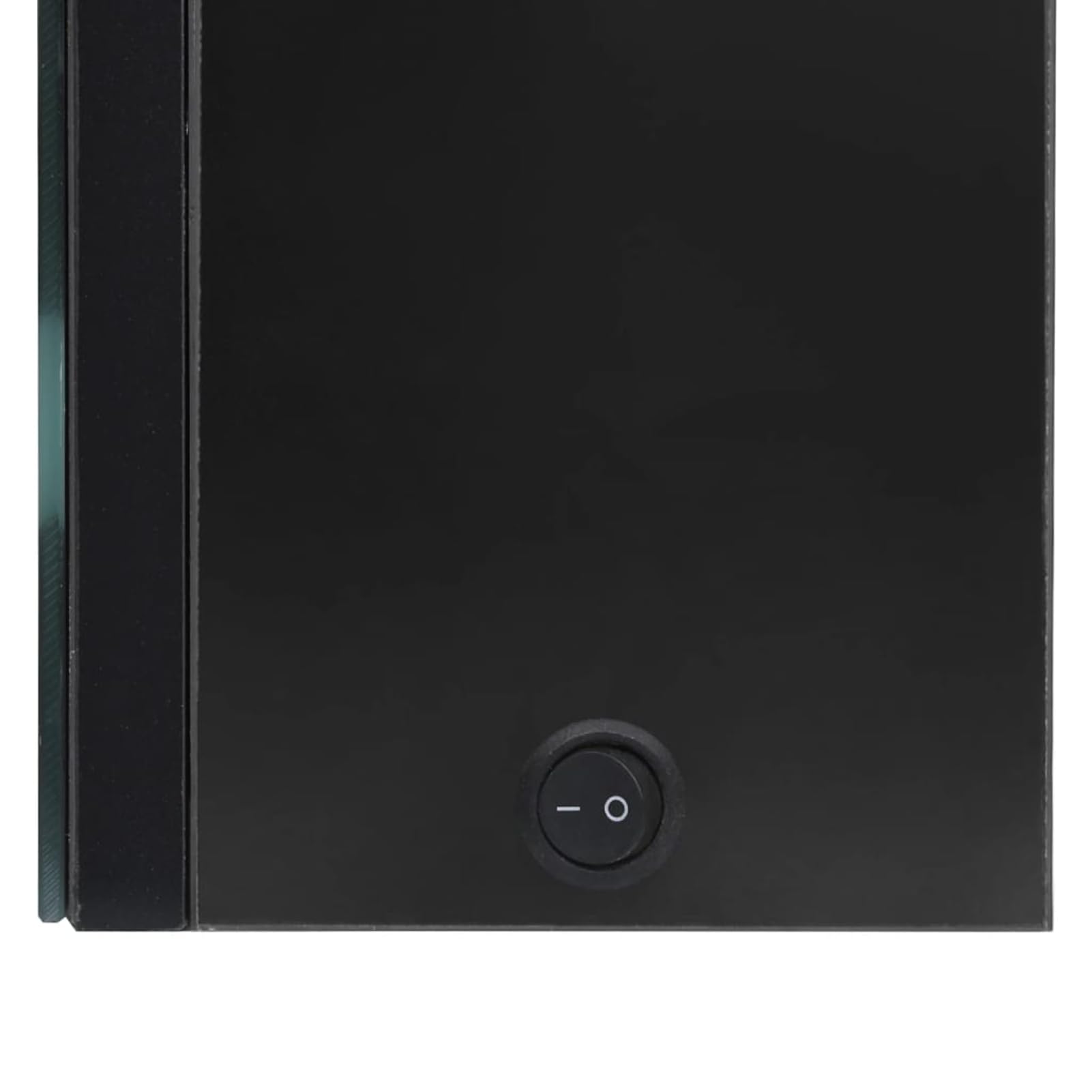ATOMSTACK MAKER Spiegelschrank Bad, 50x60 cm, glänzend schwarz, MDF+Glas, 3 Ablagen, sanftes Licht für Make-up & Rasur, USB-Stromversorgung (5 V, Netzteil Nicht inkl.)
