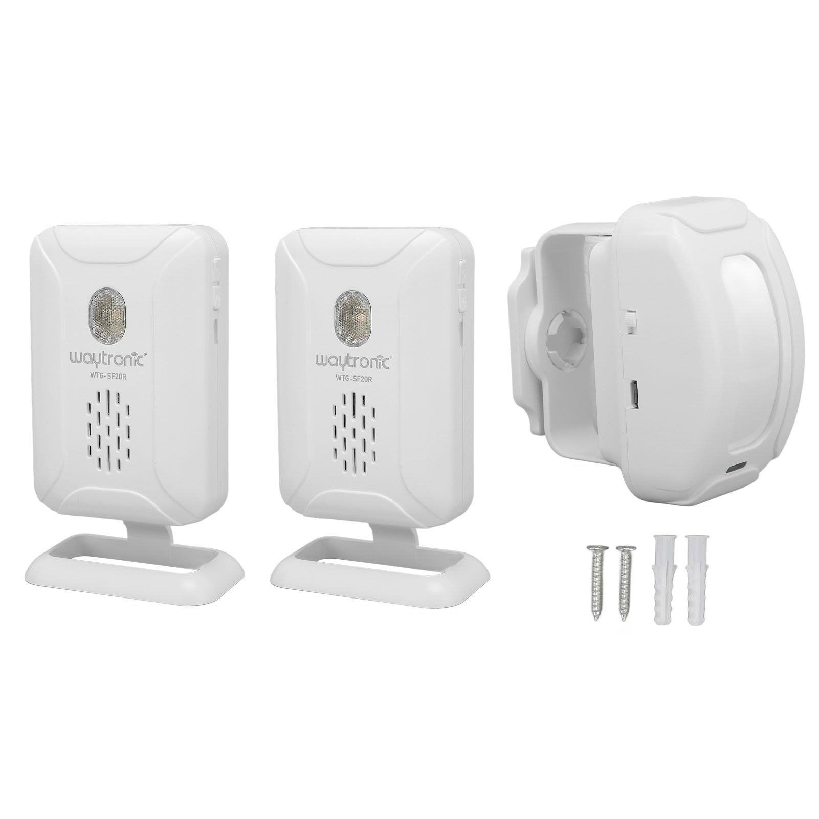 Timbre con Sensor de Movimiento, 2 Receptores, Tienda, Tienda, Oficina, Hogar, Entrada de la Puerta Delantera, Timbre de Bienvenida, Alarma con Detector de Movimiento,