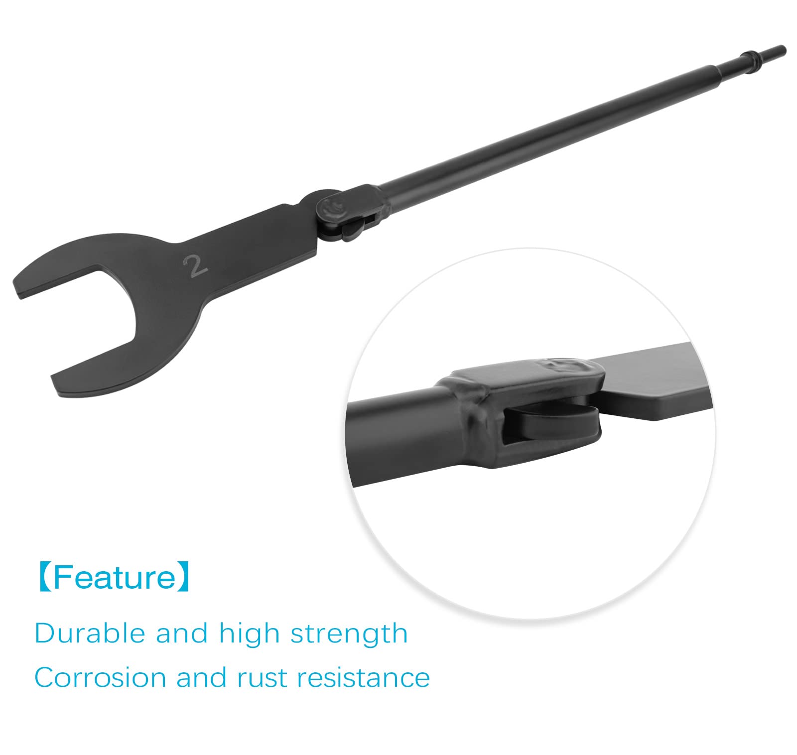 NOTETOUPT 43300 Pneumatic Fan Clutch Wrench Compatible with Ford/GM/Chrysler/Jeep - 8PCS Clutch Wrench Kit Removal Tool Kit