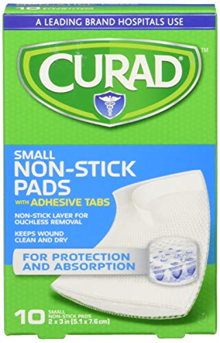 Medline Pad Non-Stick Sterile Curad with Adhesive, 2 Inch x 3 Inch, 12 Count