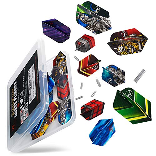 Whimlets Dart Flights and Accessories – Slim Shape Darts Flights with Flights Protectors, Darts Accessories Kit… - Thumbnail 5